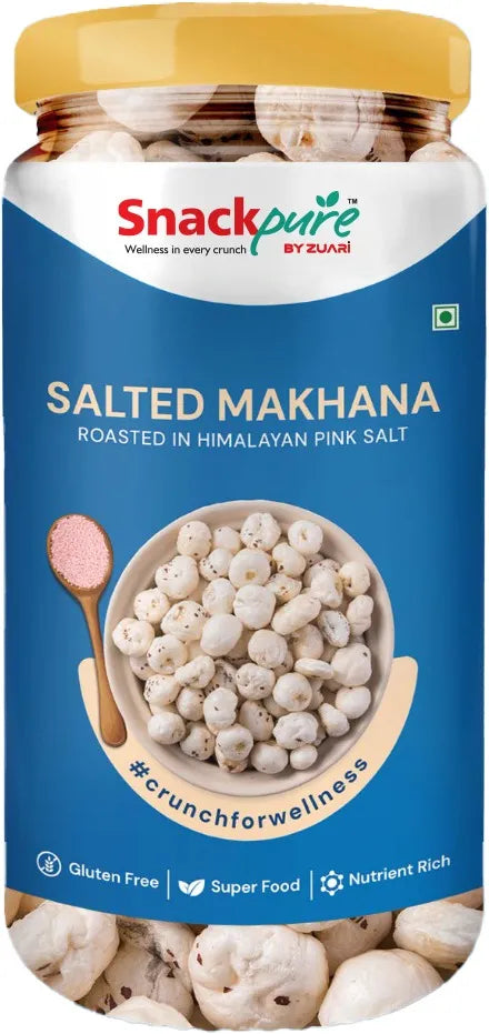 Snackpure Salted Makhana 55g | No Palm Oil | Gluten Free | No Transfat