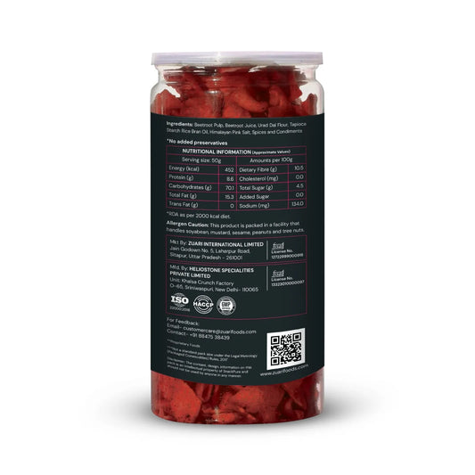Snackpure Beetroot Chips 140g | No Palm Oil | Gluten Free | No Transfat