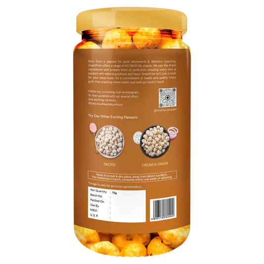 Snackpure Peri Peri Makhana 75g | No Palm Oil | Gluten Free | No