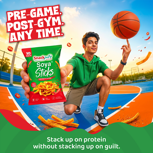 Snackpure Soyasticks | No Palm Oil | Gluten Free | Zero Transfat | No Artificial Preservative